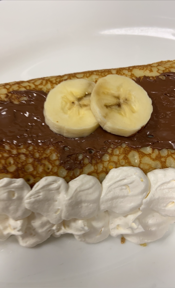 Crepe with banana and Nutella Crepe with banana and Nutella
