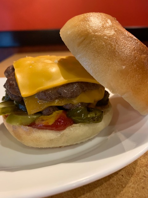 Burger Meat cheesy sandwich